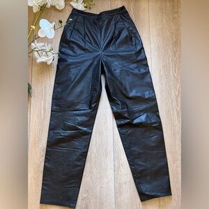 Vintage West Bay Sport Genuine Top Grain Leather Pants – Size 6 –